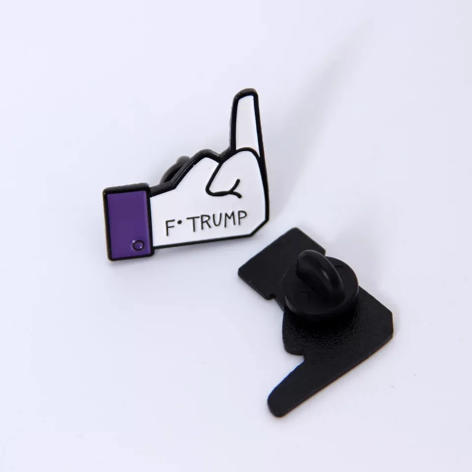 F. Трамп 2019 сплав юмора мультфильм штифт жестов презирает палец осанки картина