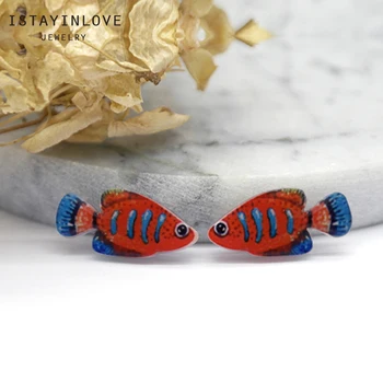 

Handmade Jewelry Making Supplies Beads Cut Acrylic Resin Nemo Fish Charms For DIY Necklace Earring Brooch Ring AR031 4