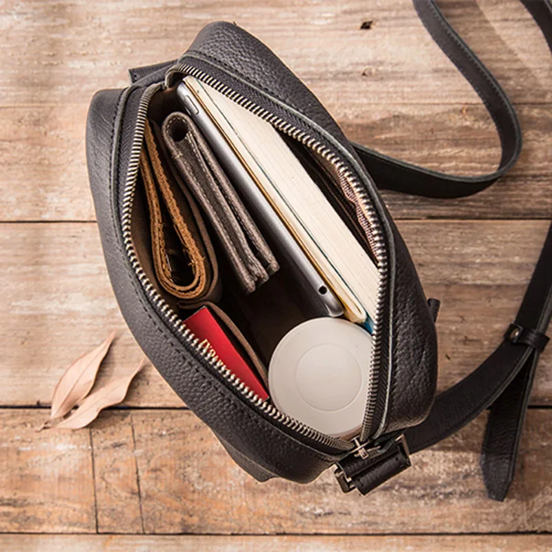 AETOO Vintage suede leather men's messenger bag leather shoulder bag casual small back bag