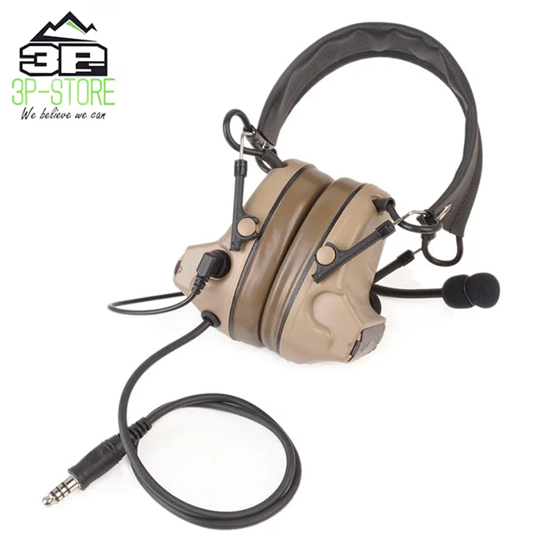 Comtac ii охота на ухо защитные наушники с Peltor PTT для прослушивания Kenwood Z041 peltor