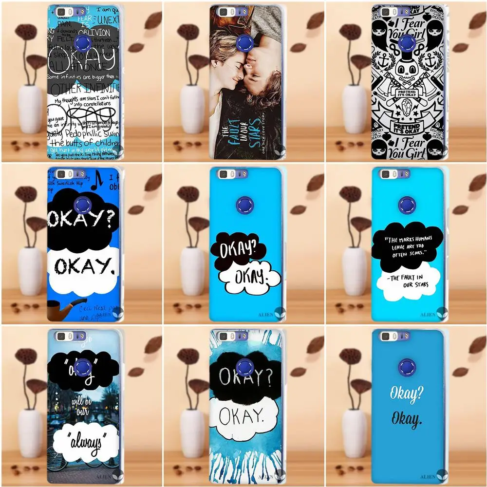 Soft Shell The Fault In Our Stars Okay Hard For Huawei G7 G8 Honor 5A 5C 5X 6 6X 7 8 V8 Mate 9 P7 P8 P9 P10 Lite Plus | Мобильные