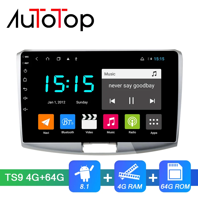 

AUTOTOP 10.1" radio 2 din Android 8.1 Car Multimedia Player for Volkswagen Passat CC 2010-2017 4G RAM 64G ROM Wifi Mirrorlink BT