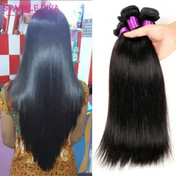 

7A Peruvian Virgin Hair Straight Rose Hair Products 4pcs/lot Peruvian Straight Hair Weave Natural Black Color Human Hair
