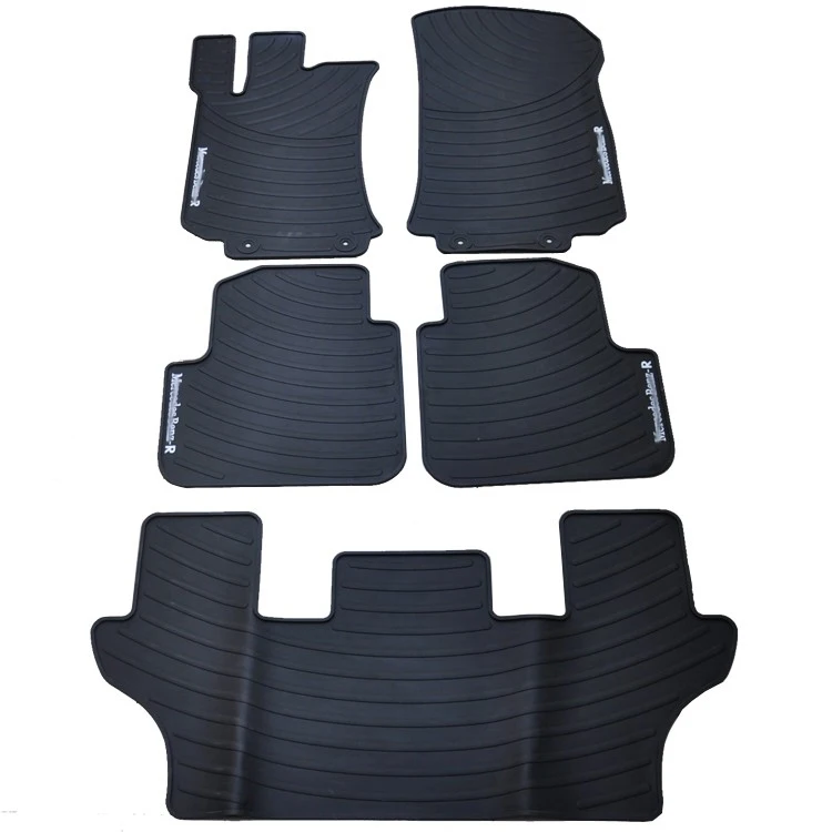 special rubber feet 6/7 seats cars floor mats for Benz R350 R300