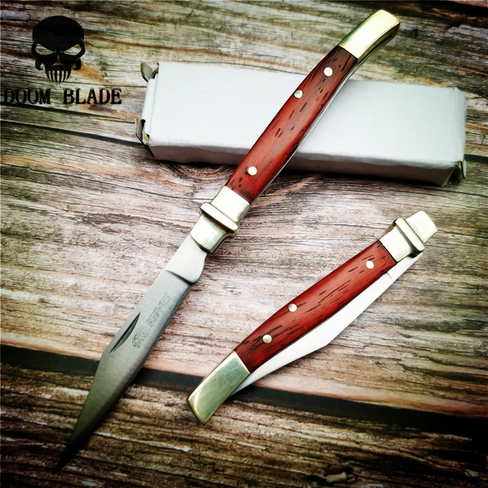 

170mm 5CR15MOV Blade Knives Pocket Folding Knife Camping Survival Knives Wood Handle Sharp Tactical Hunting EDC Portable Knife