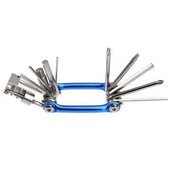 

Pocket 11 In 1 Folding Bicycle Tire Repair Kits Multitool Bicycle Wrench Screwdriver Chain Cutter Cycling EDC Bike Tools Set