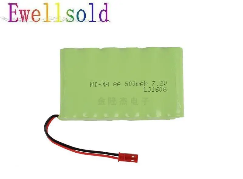 7 2 V 500mAh Ni-MH AA перезаряжаемая батарея для R/C car boat Truck tank B/O toys шт./лот | Игрушки и хобби