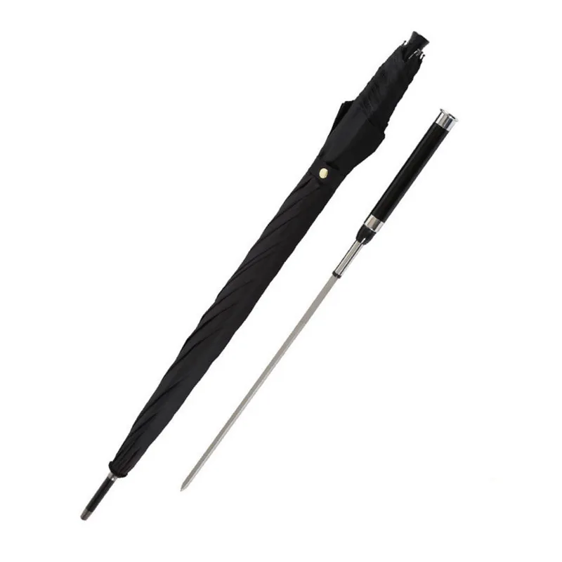 DLYLDQH, брендовый, модный, с длинной ручкой, мужской автоматический зонт, ветрозащитный, бизнес, меч, воин, Самозащита, солнечный, креативный зонтик - Цвет: A22