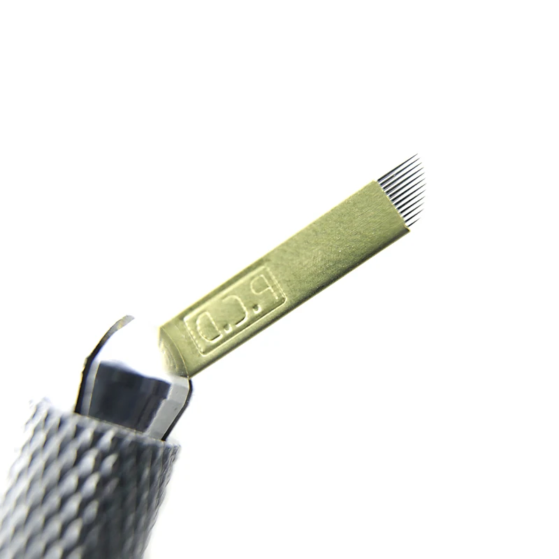 500 шт PCD 12 штифтов Lamina Nano Blade Premium 12 твердых 0,25 мм Перманентный макияж микроблейдинг иглы для ручки Tobori