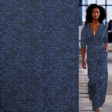 Модные темно-синие полосы чистого шелка крепдешин шелковая ткань 16momme 5" ширина, SCDC738-M