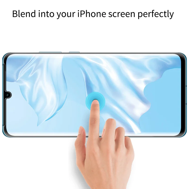 Nillkin 3D DS+ Макс закаленное Стекло для huawei P30 Pro полный Экран крышка изогнутая Защитная Олеофобное