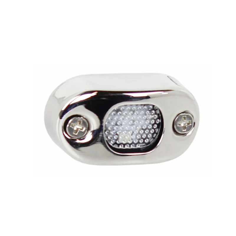 

12V Marine Boat Yacht LED Step Light Stainless Steel Ground Decoration Lamp Warm White/Blue