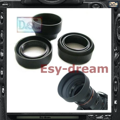 

67mm 67 mm 3-in-1 3in1 3-Stage Position Rubber Lens Hood Sunshade for Tamron Pentax Sigma PA202