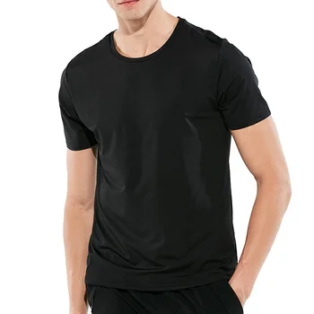

Men Short Sleeves T-shirts Waterproof Antifouling Fast Dry Breathable Solid Color Tops C55K Sale