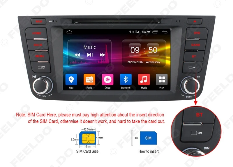 Best FEELDO 7" Android 6.0 (64bit) DDR3 2G/16G/4G LTE Quad Core Car DVD GPS Radio Head Unit For Geely Emgrand GX7/EX7/X7 #1680 1