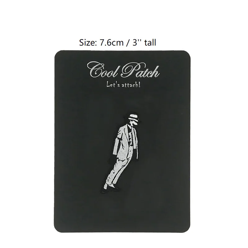 

michael jackson moonwalk patch EMBROIDERED IRON On Patch T shirt Transfer goth APPLIQUE Badge