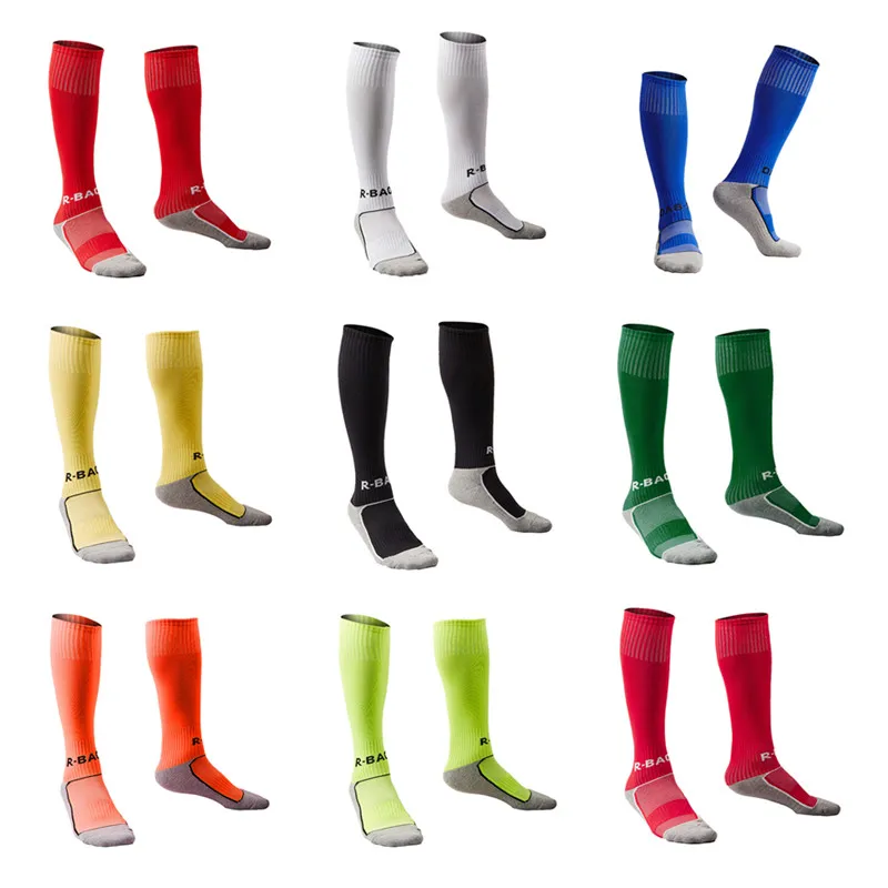 2 Pair Young Children Soccer Socks Breathe Sweat Long Barreled Pressure