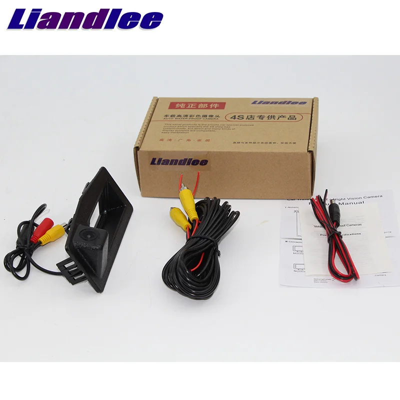 LiandLee Car Trunk Handle Rear View Reversing Parking Camera For Cadillac ATS 2013~2018 (6)