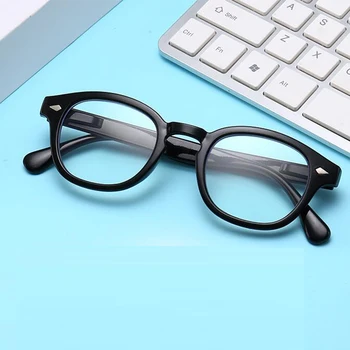 

2019 Retro classic black frame reading glasses clear anti-blue anti-fatigue unisex reading glasses Factory direct sales