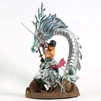 

One Piece Roronoa Zoro with Dragon Platform Statue PVC Figure Collectible Model Toy
