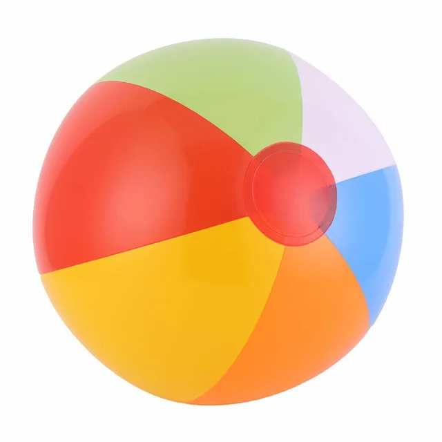 Ccinee 40cm Colorful Inflatable Beach Rubber Children Toy Ball Ccinee 40cm Colorful Inflatable Beach Rubber Children Toy Ball For Kids Outdoor Sport