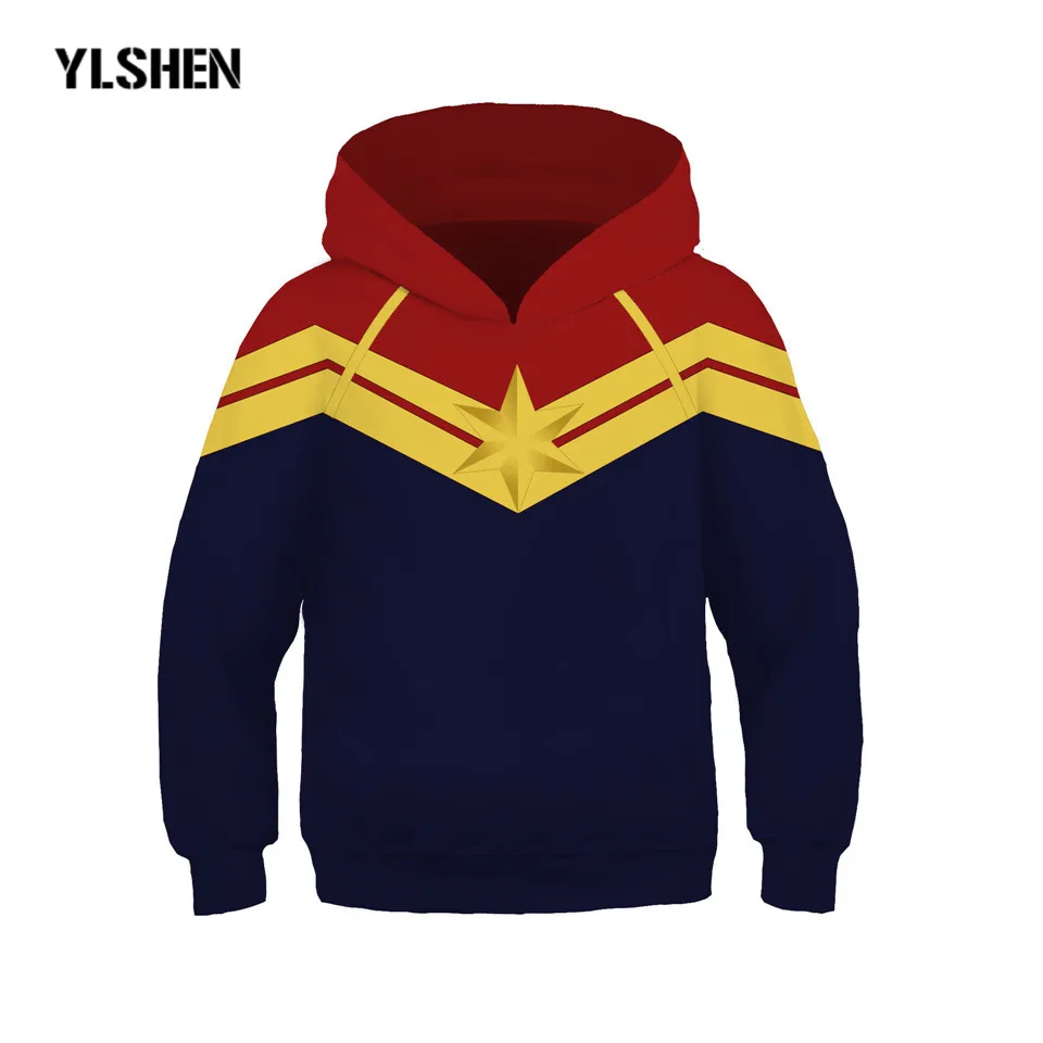 Kids Avengers Endgame Hoodie Jacket Avengers Quantum Sweatshirt Coat Captain Marvel Spider-Man Quantum Realm Cosplay Costume