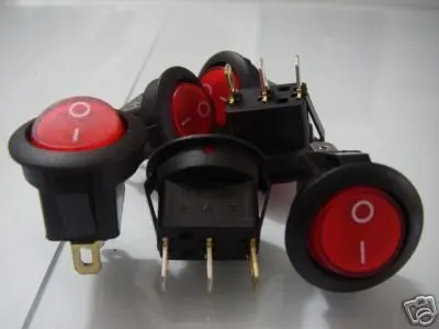 Кнопки в освещенных 12 В красный светодиод кулисный переключатель R8C 50