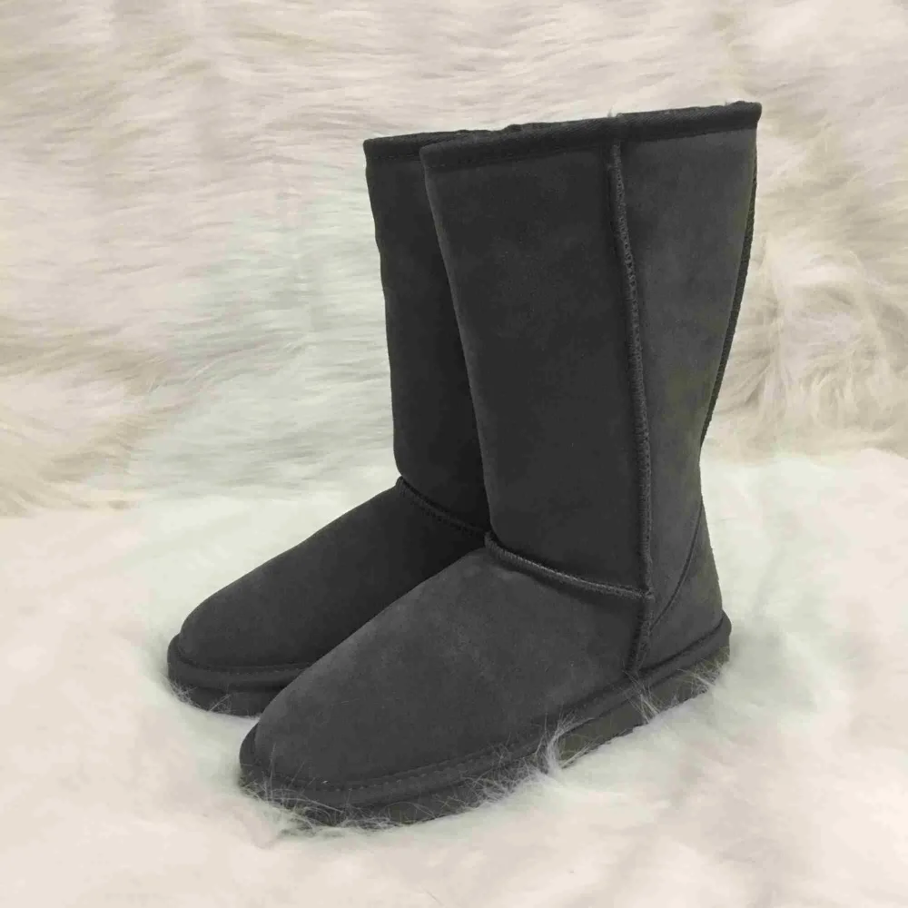 

Brand ivg Australia Women Snow Boots Waterproof Cow Leather Winter Warm Long Boots Unisex Shoes Plus Size44 45