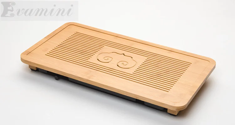 Bamboo Tea Tray Rectangle Tea Board Tools Set Water Storage Teapot Crafts Tray 49*26.5*4cm Environment Nature