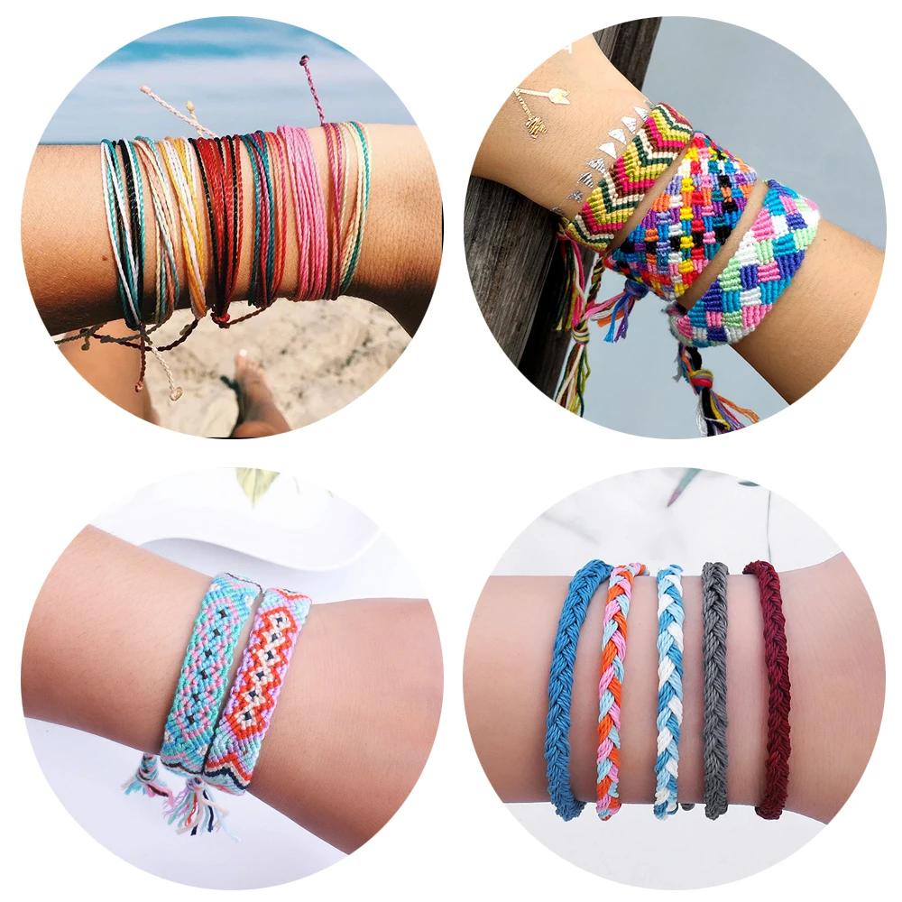 

Charm Bracelet Friendship Bracelets with Shell Tassel Boho Bracelet Rope Women Jewelry Gift Drop Shipping