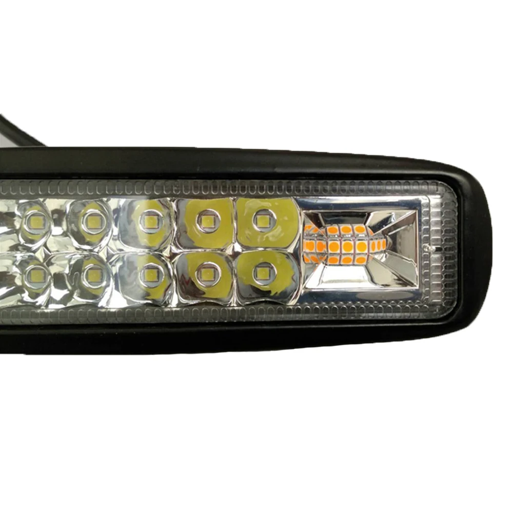 12 В 48 Вт Светодиодный светильник-решетка, аварийный фонарь для автомобиля, грузовика, полиции, мигающие сигнальные огни, UTV головное поверхностное крепление, стробоскоп, ATV мигалка
