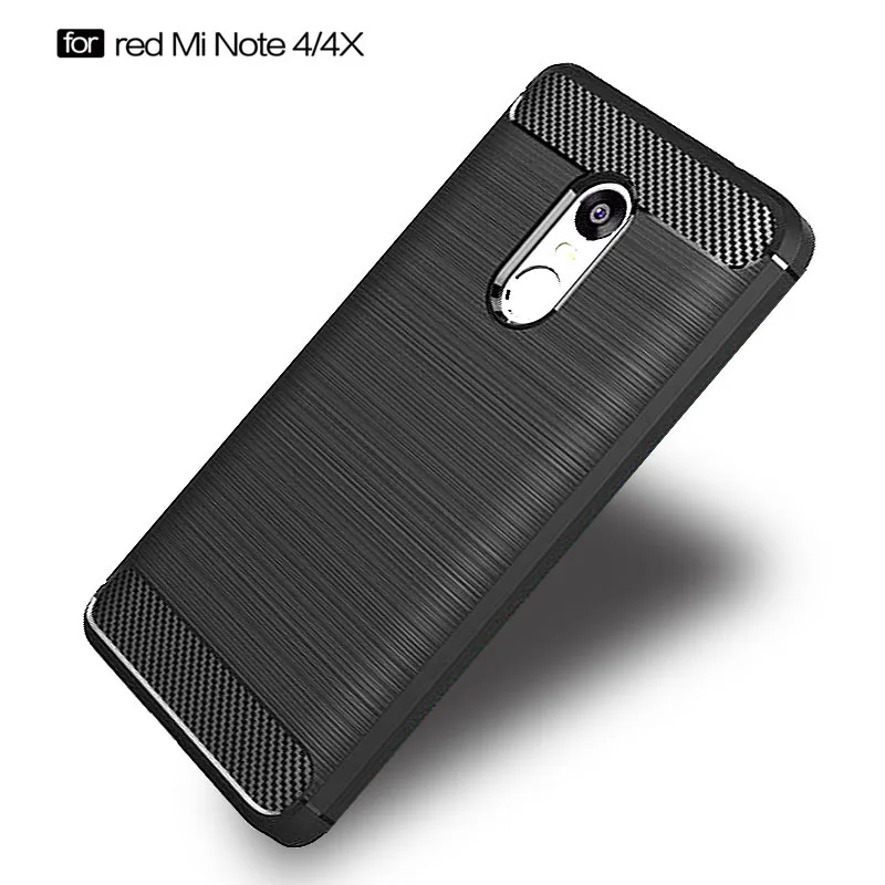 Чехол для Xiaomi Redmi Note 4 4X чехол из углеродного волокна с полной защитой телефона Global