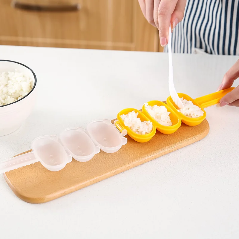 DIY 1 шт. устройство для приготовления мясных шариков милый мини-рис и для овощных роллов форма для суши Onigiri Инструмент Кухонные гаджеты пищевой ПП Материал