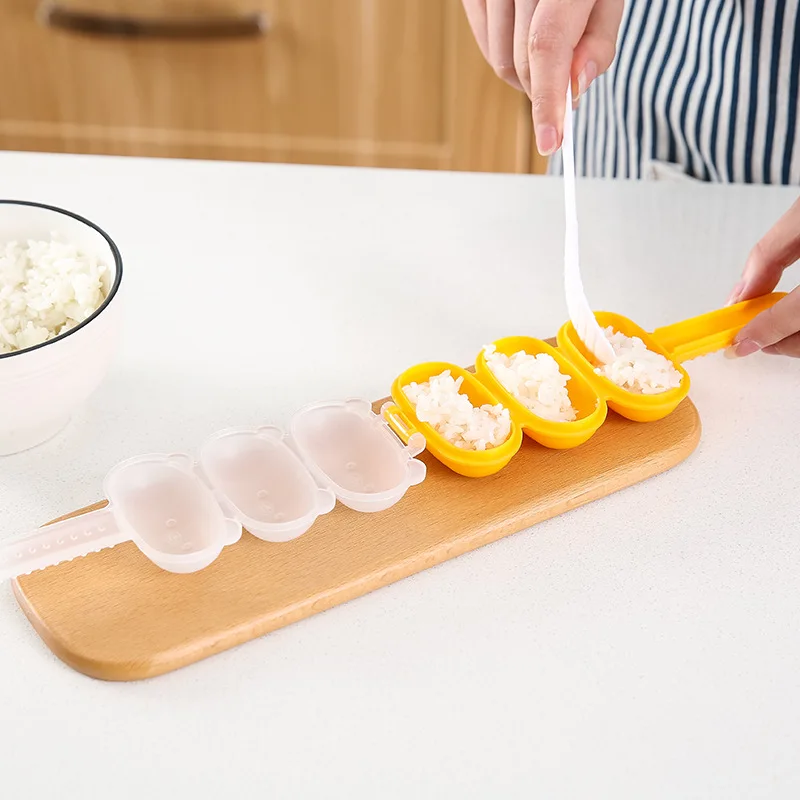 

DIY 1PC Meat Ball Maker Cute Mini Rice and Vegetable Roll Mold Sushi Onigiri Tool Kitchen Gadgets Food Grade PP Material