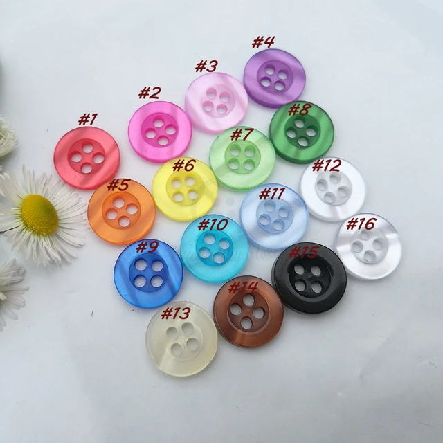 Sewing Buttons 13mm With 4 Holes in Resin Lot and Color of Your