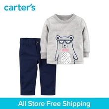 Carter s 2 Piece baby children kids clothing Boy Spring Fall Bear Jersey Top French Terry