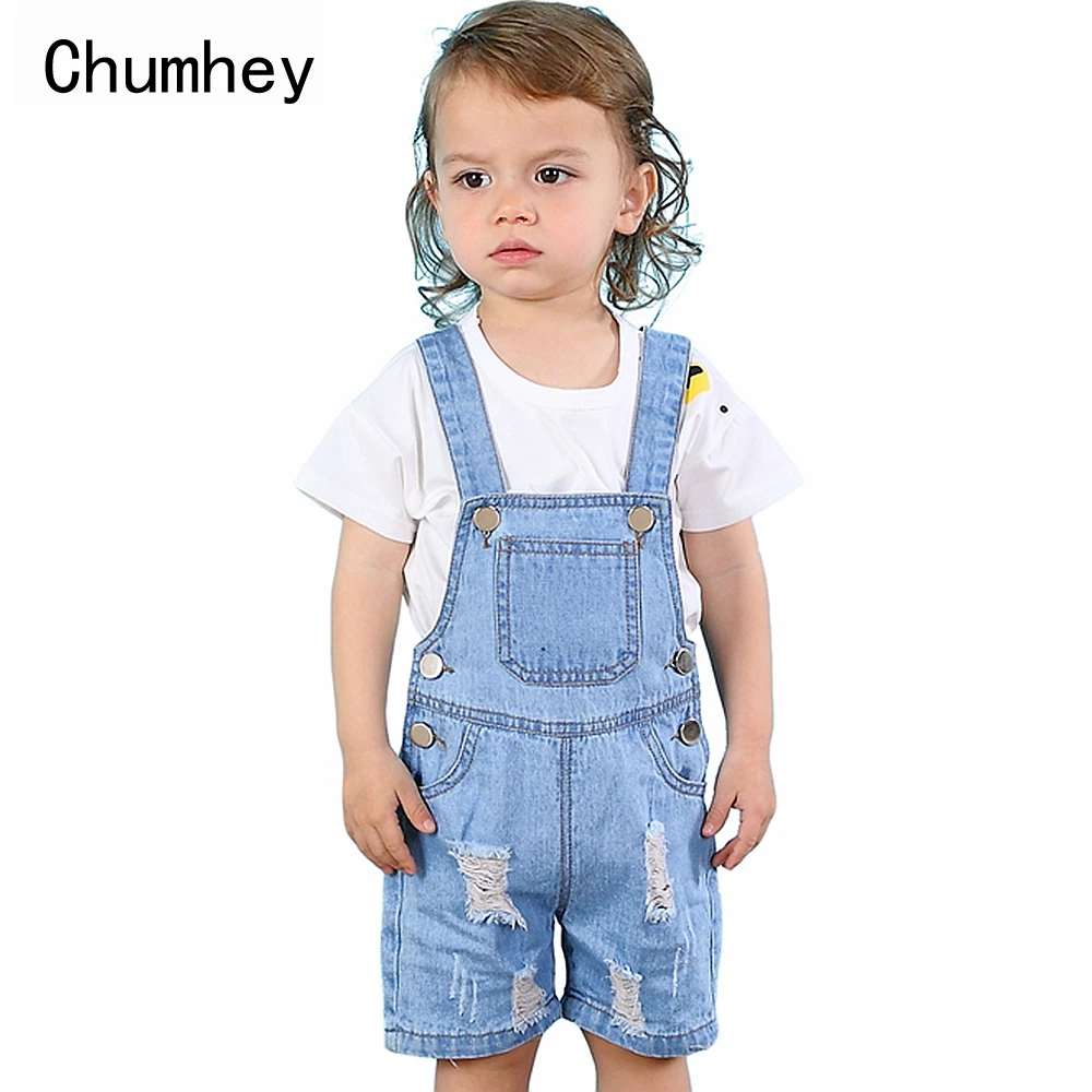 

Chumhey 1-4T Toddler Short Overalls Summer Boys Girls Thin Denim Jeans Kids Jumpsuit Infant Clothing Bebe Clothes Kids Shorts
