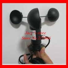 Датчик скорости ветра импульсный сигнал скорость ветра передатчик Анемометр Алюминий сплав Три чашки