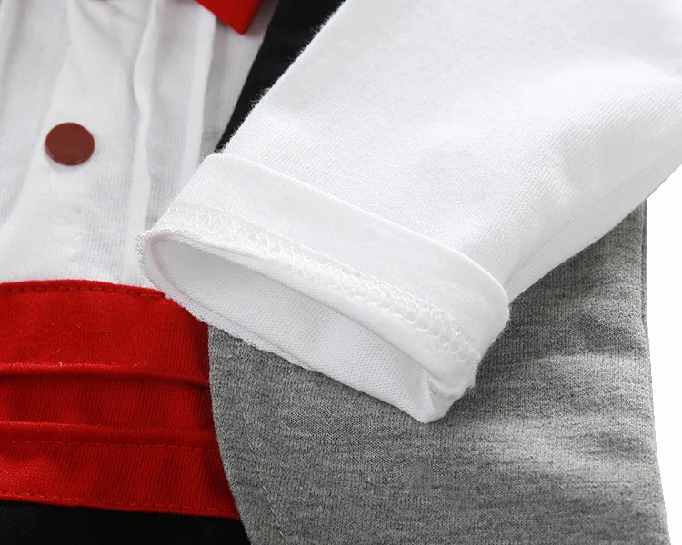 Bebé Caballero esmoquin pantalones Bebes niño bebé traje de boda recién nacido niños mono cuello corbata bebé traje de ropa de fiesta Bebé Caballero esmoquin pantalones Bebes niño bebé traje de boda recién nacido niños mono cuello corbata bebé traje de ropa de fiesta