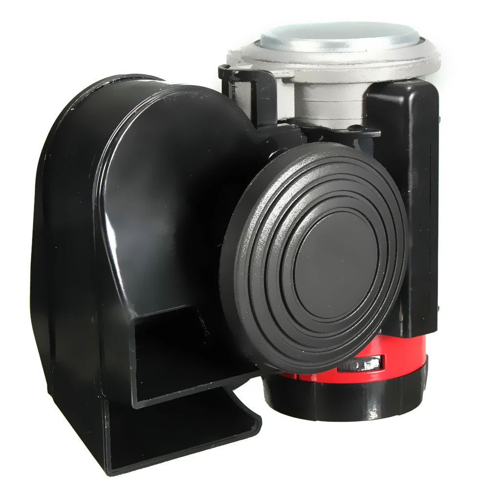 12V 139dB черный Улитка Компактный двойной воздушный рожок многотонные и роговые