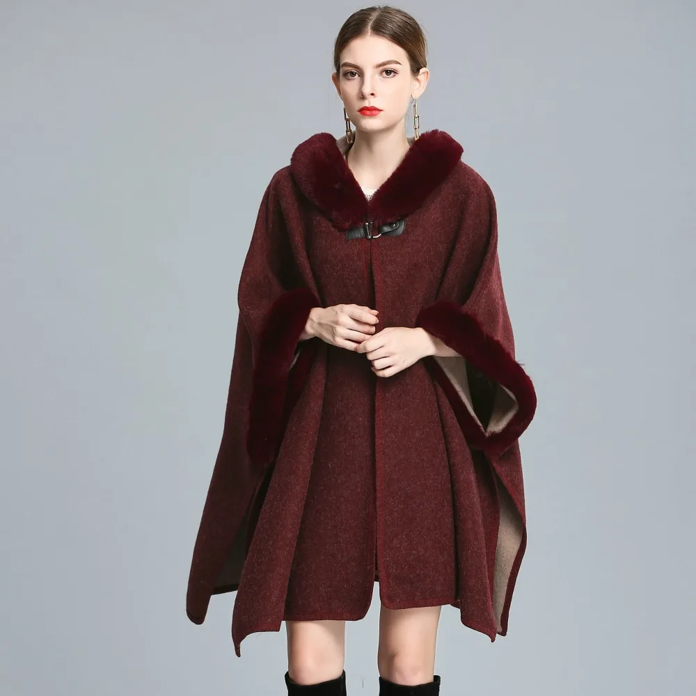 Fur collar hoodie Clearance