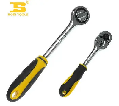 

Black and Yellow Plastic Coated Handle 1/2" Ratchet Wrench Tool Bar