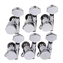 

1set 6L Locking Tuning Pegs Machine Heads Chrome Fender Guitar Tuning Keys replacement