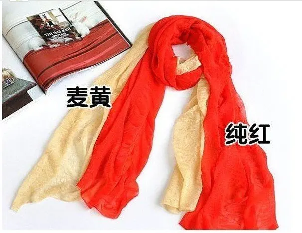 

Mixed selling candy scarves elegnant gauze fabric long scarf woman's wraps 100pcs/lot