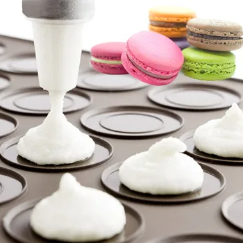 

NEW Cegar 48-cavity Silicone Pastry Cake Gray Macaron Oven Baking Mould Mold Sheet Mat