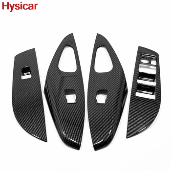 

Hsyicar For Toyota Corolla hatchback LHD 2019 Carbon Fiber ABS Matte Interior Window Lift Switch Button Panel Cover Trim Styling