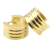 ATGO модные серьги обруча из нержавеющей стали brinco Huggie серьги ювелирные изделия серьги мужские панк, и BE353