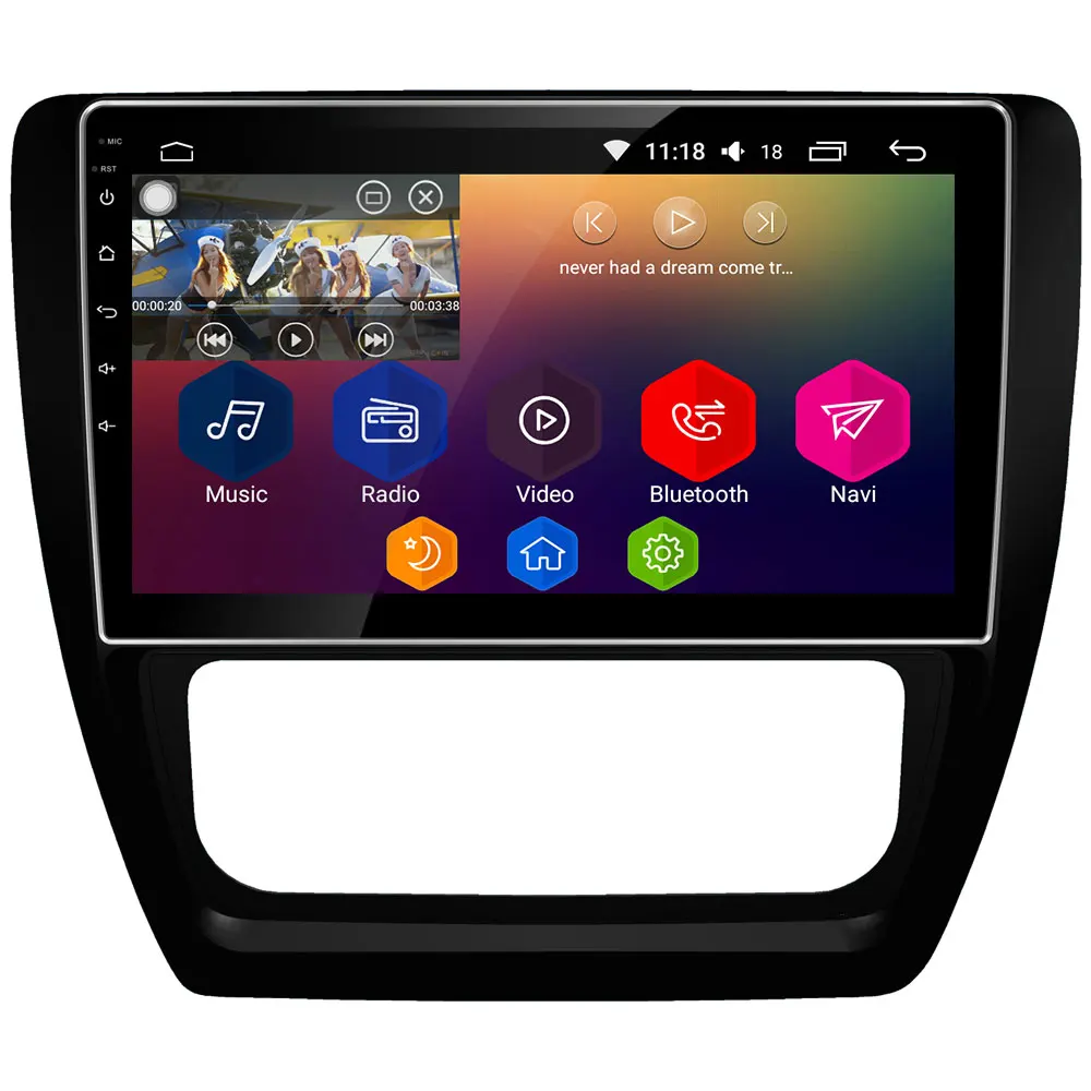 Sale 10.1" IPS 4G DSP Carplay Android 8 Octa Core 4GB RAM 64GB ROM Car DVD Multimedia Player Stereo For Volkswagen Sagitar 2012-2018 1