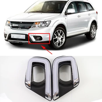 

Car Flashing 1Pair DRL LED Daytime Running Light Turn Lamp Waterproof Decoration Accessories For Dodge Journey 2014 2015 2016