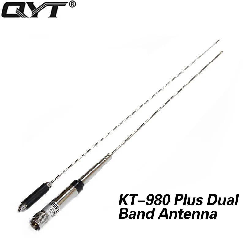 

QYT 980Plus Dual Band 146/436MHz 3.0/5.5dBi Mobile Radio Antenna KT980Plus for Car Mobile Radio QYT KT-980Plus 2 Bands Radio